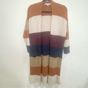 HYFVE HYFVE HYFVE size medium Sweater Long cardigan Multi Color block‎